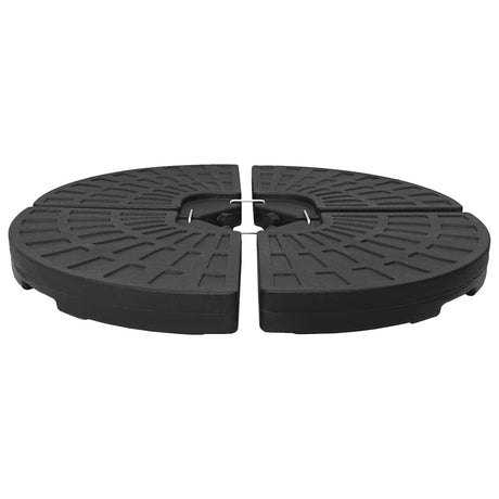 Vidaxl Parasol Feeten Fan -formet 4 st sort