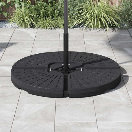 Vidaxl Parasol Feeten Fan -formet 4 st sort