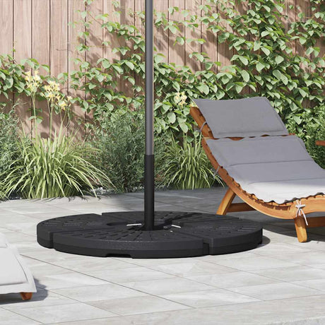 Vidaxl Parasol Feeten Fan -formet 4 st sort