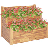 Vidaxx plantekasse 2-lags 110x75x84 cm massivt akacietræ