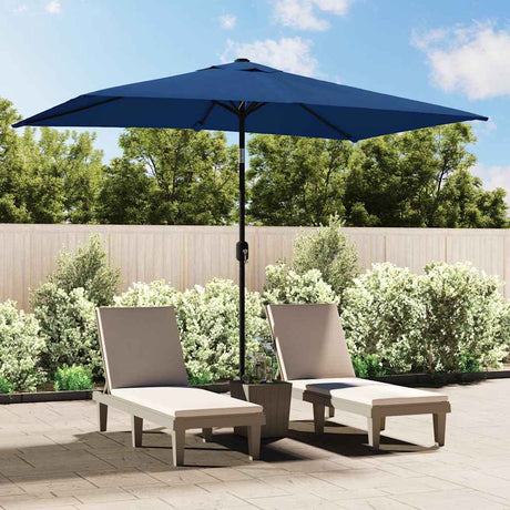Vidaxx parasol med metalstang 300x200 cm azurblå