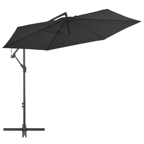 Vidaxl Flydende parasol med aluminiumstang 300 cm sort