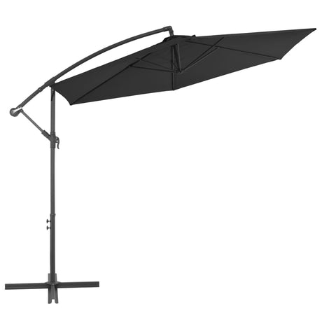 Vidaxl Flydende parasol med aluminiumstang 300 cm sort