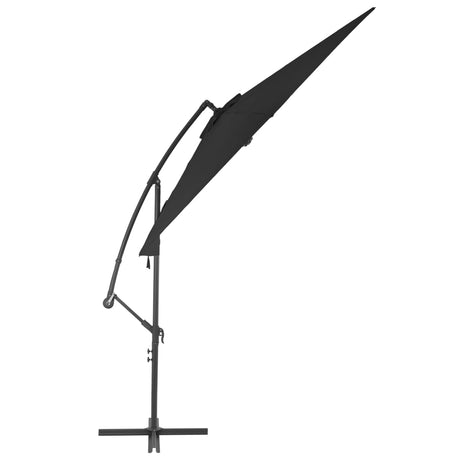 Vidaxl Flydende parasol med aluminiumstang 300 cm sort