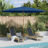 Vidaxl -parasol med træpol 350 cm blå