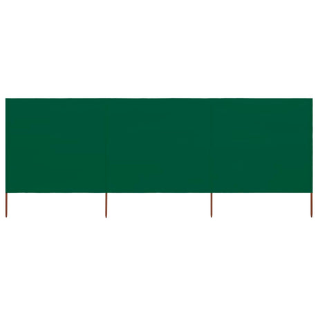 Vidaxx vindfang 3-paneler 400x160 cm stof grøn