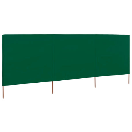 Vidaxx vindfang 3-paneler 400x160 cm stof grøn