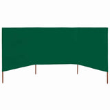 Vidaxx vindfang 3-paneler 400x160 cm stof grøn