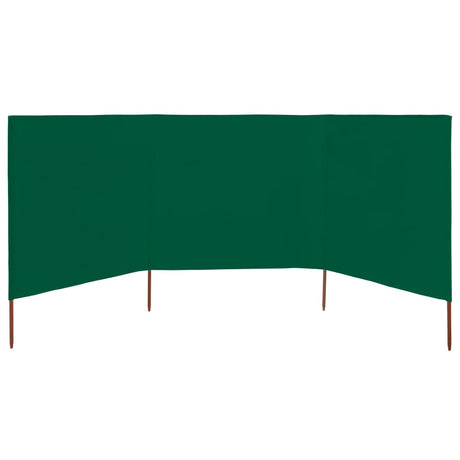Vidaxx vindfang 3-paneler 400x160 cm stof grøn