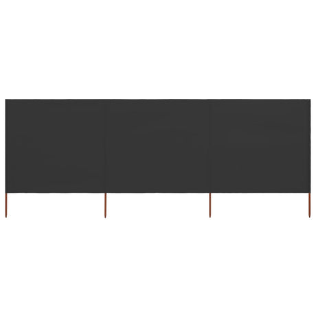 Vidaxx vindfang 3-paneler 400x160 cm stof antracit
