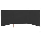 Vidaxx vindfang 3-paneler 400x160 cm stof antracit