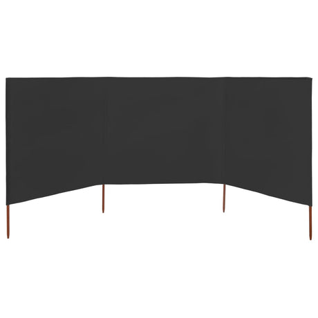 Vidaxx vindfang 3-paneler 400x160 cm stof antracit