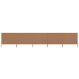 Vidaxl forrude 5 paneler 600x80 cm stof taupe