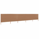 Vidaxl forrude 5 paneler 600x80 cm stof taupe
