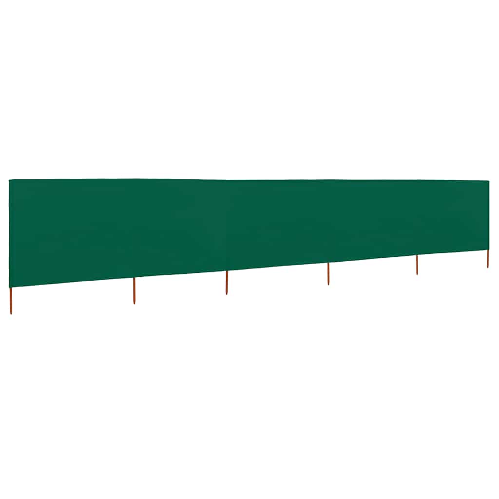 Vidaxl forrude 5 paneler 600x120 cm stofgrøn