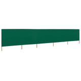 Vidaxl forrude 5 paneler 600x120 cm stofgrøn