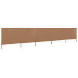 Vidaxl forrude 5 paneler 600x120 cm stof taupe