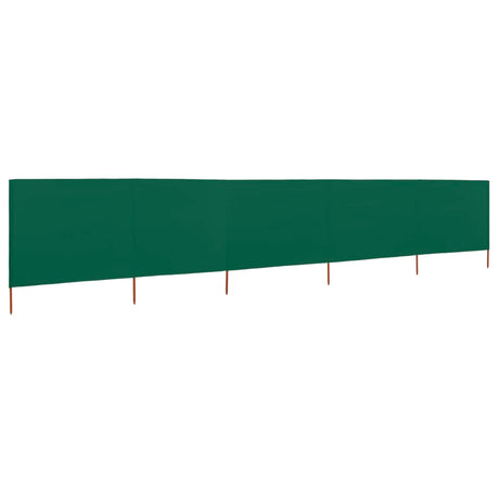 Vidaxx vindfang 5 paneler 600x160 cm stof grøn