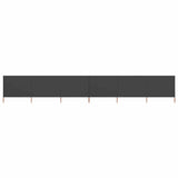 Vidaxl forrude 6 paneler 800x120 cm stof anthracit