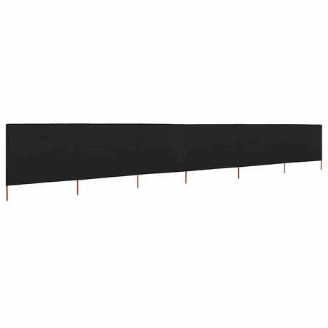 Vidaxx vindfang 6 paneler 800x120 cm stof sort