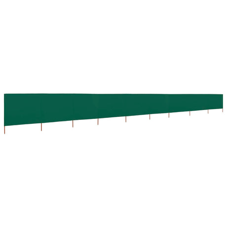 Vidaxx vindfang 9 paneler 1200x80 cm stof grøn