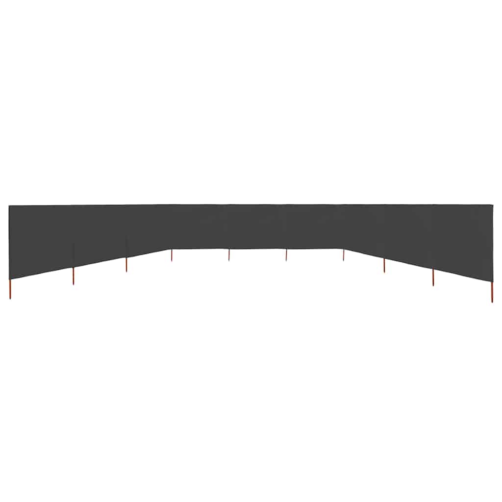 Vidaxl forrude 9 paneler 1200x80 cm stof anthracit