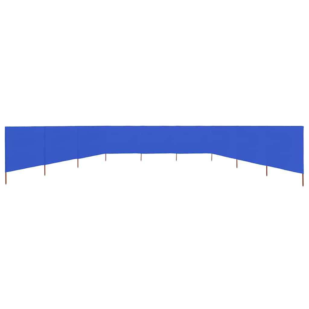 Vidaxl forrude 9 paneler 1200x120 cm stof azurblå
