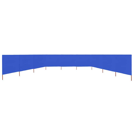 Vidaxl forrude 9 paneler 1200x120 cm stof azurblå