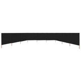 Vidaxl forrude 9 paneler 1200x160 cm stof sort