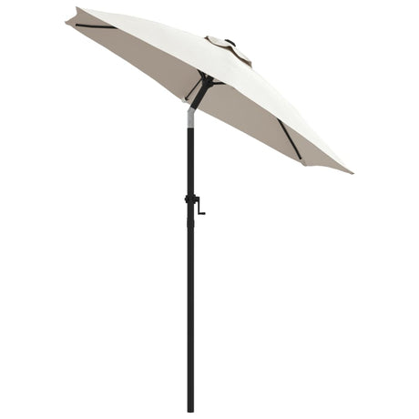 Vidaxl Parasol 200x224 cm aluminiumssand hvid