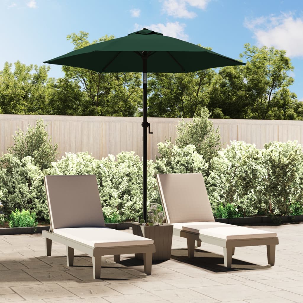 Vidaxl Parasol 200x224 cm aluminiumsgrøn