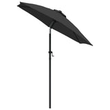 Vidaxl Parasol 200x224 cm aluminium antracit