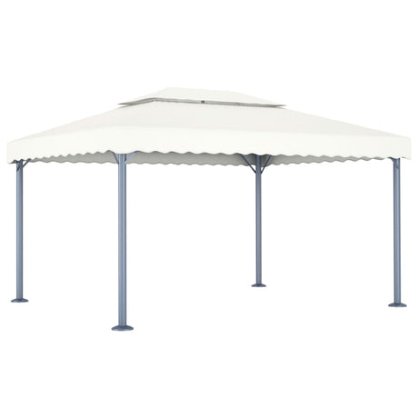 Vidaxl Arbor 400x300 cm aluminiumcreme