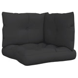 Vidaxl pallepuder 3 st stof sort