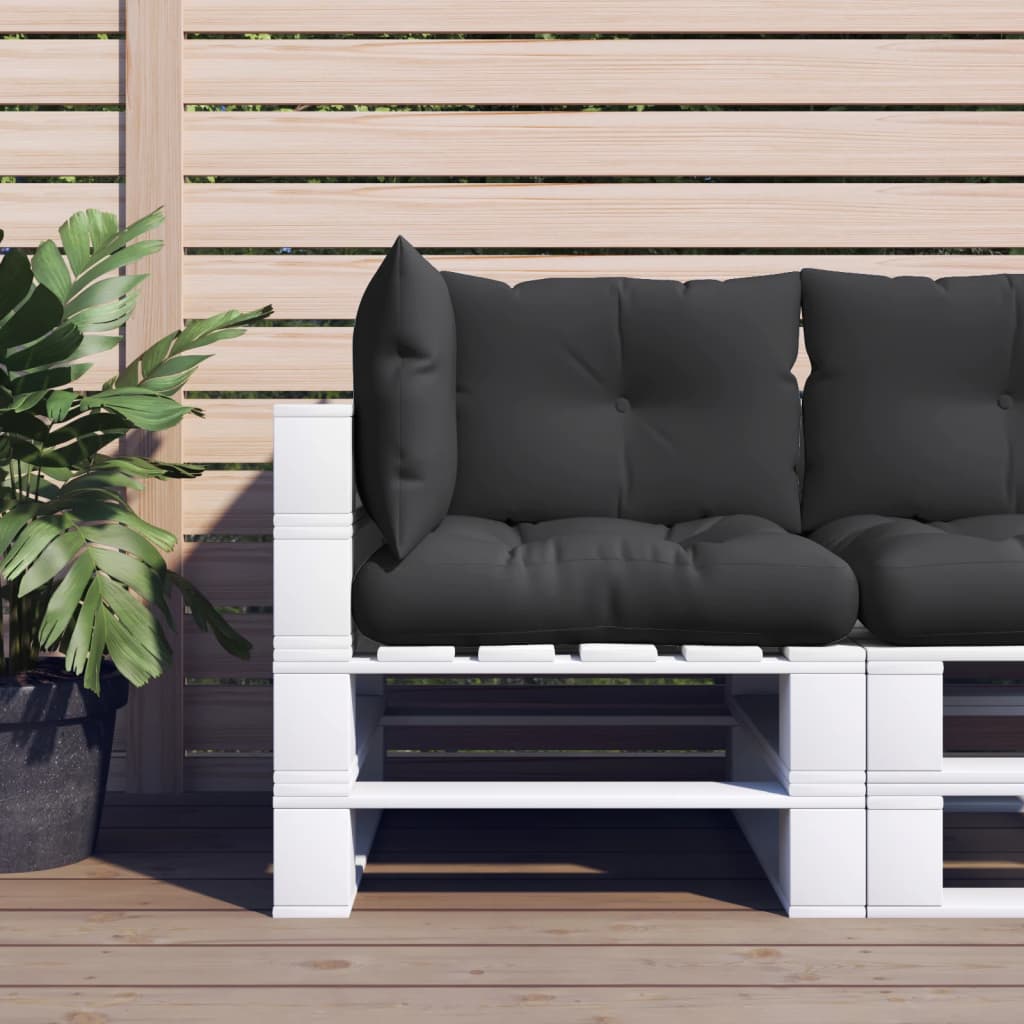 Vidaxl pallepuder 3 st stof sort