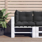 Vidaxl pallepuder 3 st stof sort