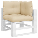 Vidaxl pallepuder 3 st stof beige