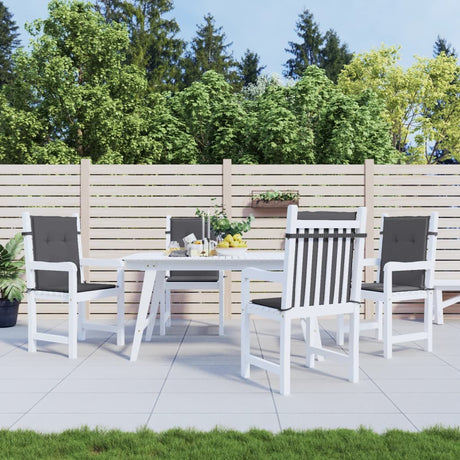 Vidaxl Garden Stol Pude Low Back Oxford Stof Anthracite Color