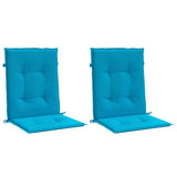 Vidaxl Garden Stol Puder Low Back 2 St 100x50x3 cm Oxford Fabric Blue Blue