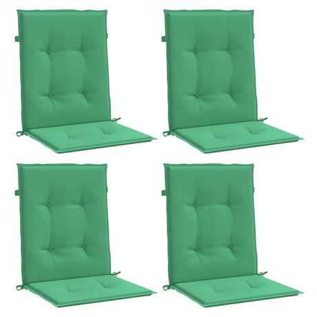 Vidaxl Garden Stol Puder Low Back 4 PCS 100x50x3 cm Oxford Fabric Green
