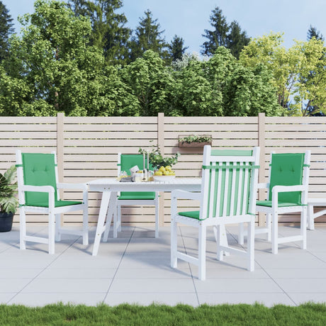 Vidaxl Garden Stol Puder Low Back 4 PCS 100x50x3 cm Oxford Fabric Green