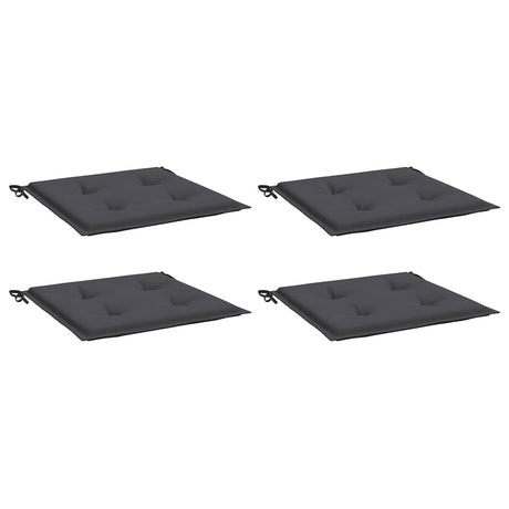 Vidaxl Garden Stol Puder 4 PCS 40x40x4 cm Oxford Stof Anthracite -farvet farver