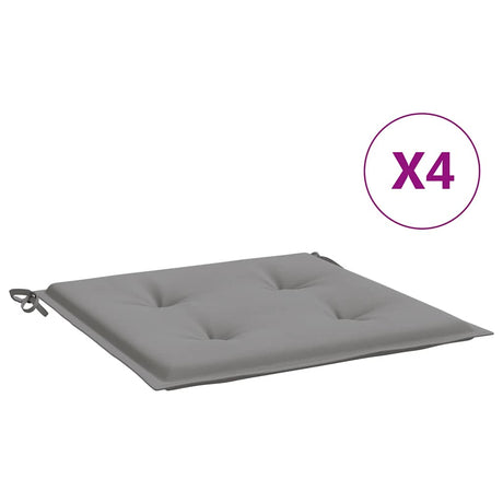 Vidaxl Garden Stol Puder 4 ST 40X40X4 CM Oxford Stof Gray Gray