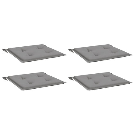 Vidaxl Garden Stol Puder 4 ST 40X40X4 CM Oxford Stof Gray Gray