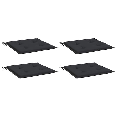 Vidaxl Garden Stol Puder 4 PCS 40x40x4 cm Oxford Stof sort sort