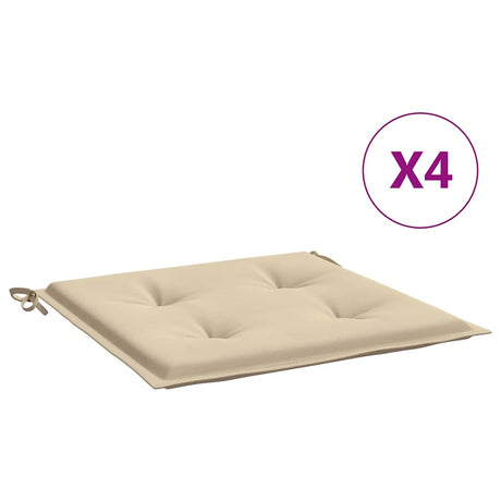 Vidaxl Garden stolpuder 4 stk 40x40x4 cm Oxford stof beige