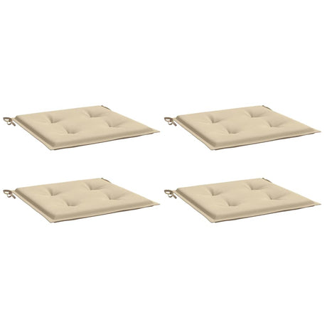 Vidaxl Garden stolpuder 4 stk 40x40x4 cm Oxford stof beige