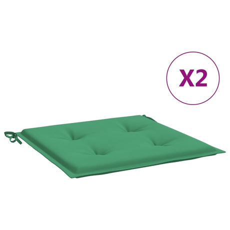 Vidaxx havestolehynder 2 stk 50x50x4 cm oxford stof grøn