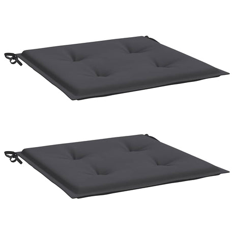 Vidaxl Garden stolpuder 2 ST 50x50x4 cm Oxford stof Anthracite -farvet