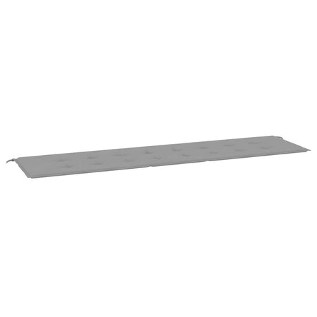 Vidaxl Garden Bench Pushion 200x50x4 cm Oxford Stof grå